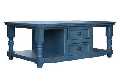 Image for Aruba 4  Drawer,  Cocktail Table, Dark Blue finish