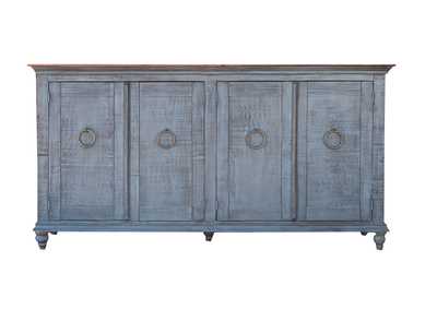 Image for Capri Console w/4 Doors, Dark Blue finish