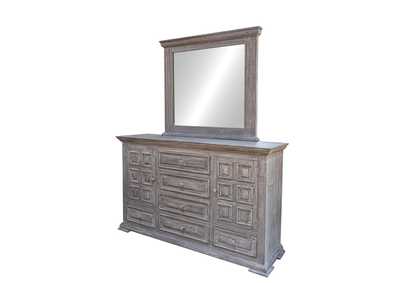 Image for Terra Gray Gray distressed Mirror