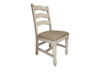 Rock Valley Solid Wood Chair w/ Fabric Seat