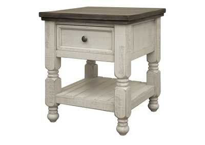 Image for Stone 1 Drawer, Shelf End Table