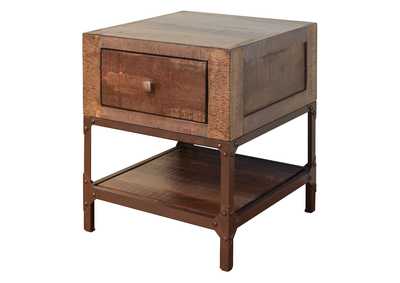 Image for Urban Gold End Table w/1 Drawer