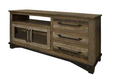 Image for Loft Brown 3 Drawers, 2 Doors, 62" TV Stand