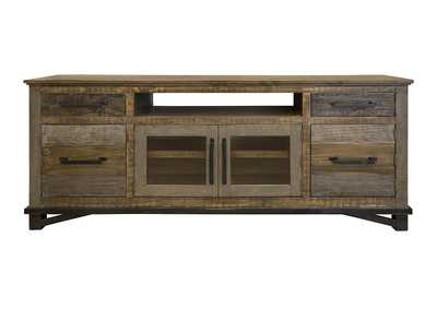 Image for Loft Brown 2 Drawers, 4 Doors, 76" TV Stand