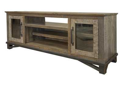 Image for Loft Brown 2 Doors & Shelves, TV Stand for Wall Unit