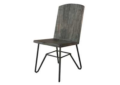 Moro Two Tone Warm Gray & Brown Chair