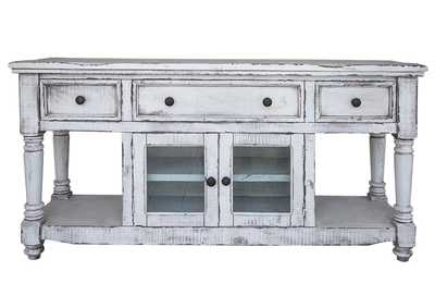 Image for Aruba 70" TV Stand, w/3 Drawers & 2 Doors, in White Finish