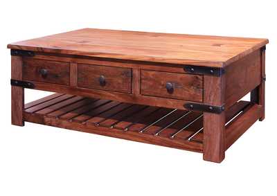 Image for Parota Cocktail Table w/6 Drawers