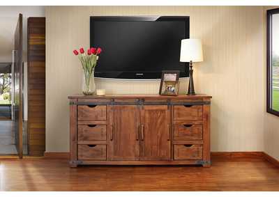 Image for Parota 60"TV Stand w/6 Drawer, 2 door w/2 shelves