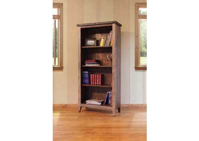 Image for Antique Multicolor  Bookcase, 12 Different Positions Available for Shelves (1 Middle Fixed Shelf + 2)