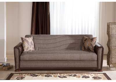Image for Alfa Redeyef Brown 3 Seat Sleeper Sofa W/ Storage