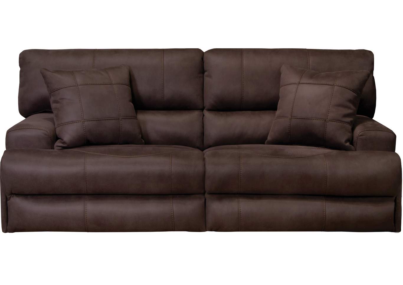 Monaco Dark Chocolate Lay Flat Reclining Sofa,Jackson Catnapper