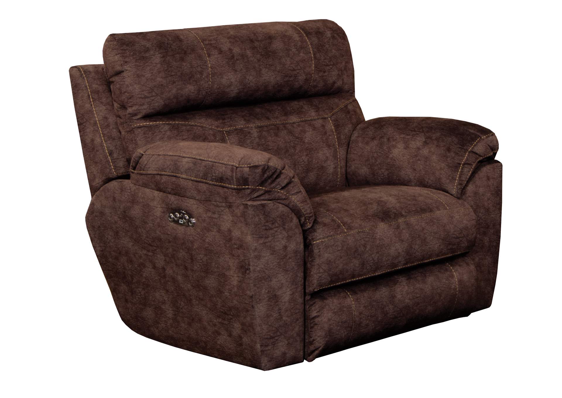 Sedona Power Headrest Lay Flat Recliner Console Loveseat with Storage & Cup Holders,Jackson Catnapper