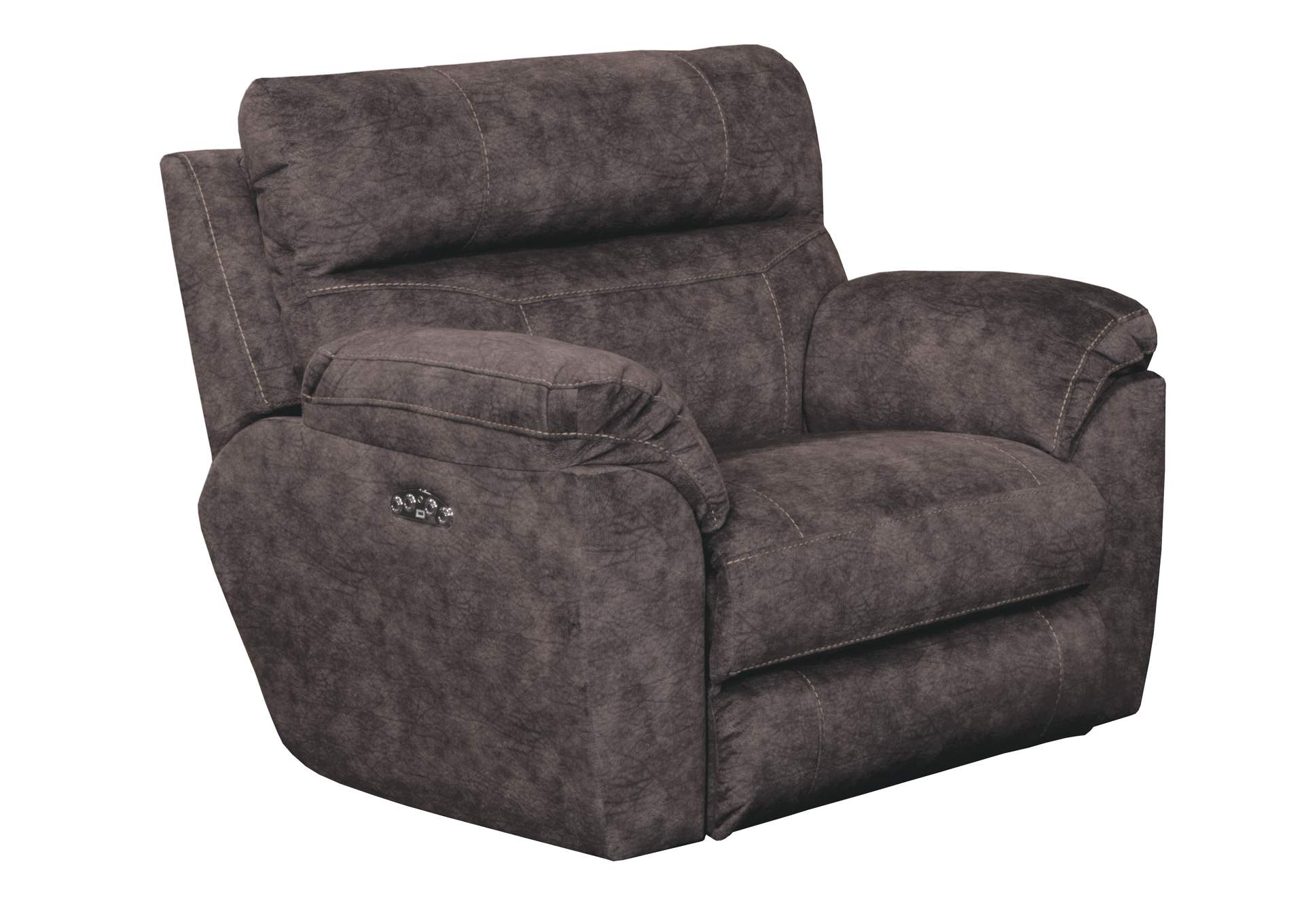 Sedona Power Headrest Lay Flat Recliner Console Loveseat with Storage & Cup Holders,Jackson Catnapper