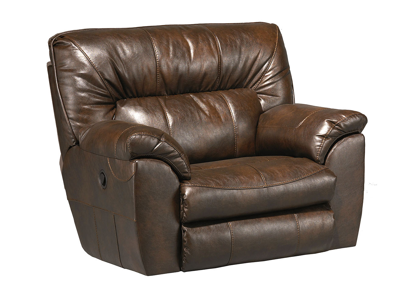 Nolan Chestnut Extra Wide Cuddler Recliner,Jackson Catnapper