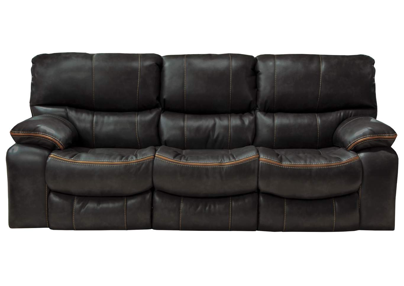 Camden Black Lay Flat Reclining Sofa,Jackson Catnapper