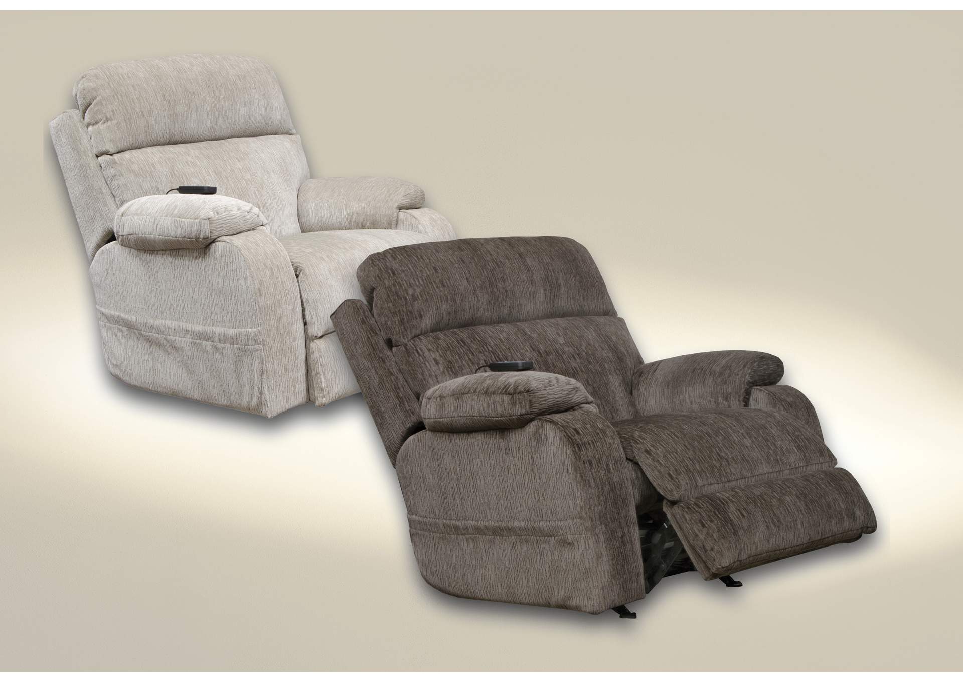 Refresher Power Headrest Power Rocker Recliner with Cr3 Heat, Msg, Lumbar,Jackson Catnapper