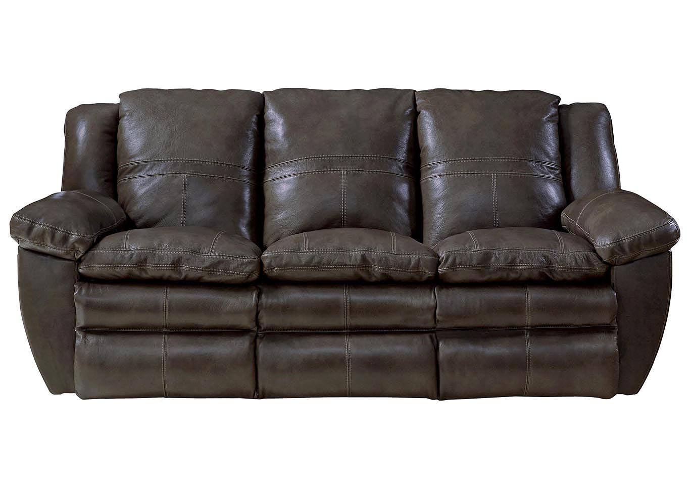 Aria Chocolate Lay Flat Reclining Sofa,Jackson Catnapper