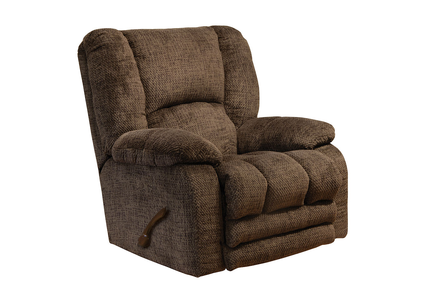 Hardin Chocolate Rocker Recliner w/Extended Ottoman,Jackson Catnapper