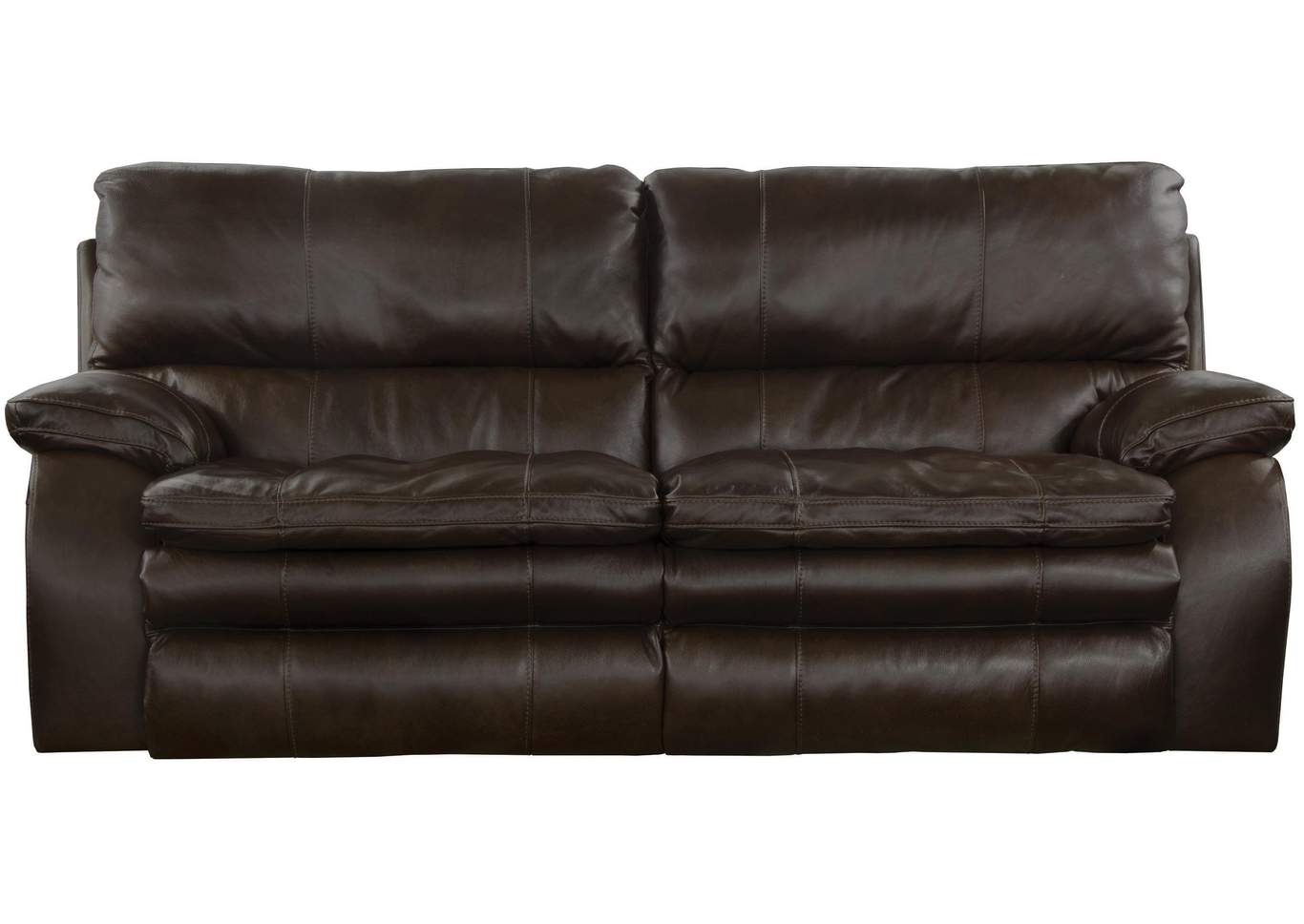 Verona Chocolate Lay Flat Reclining Sofa,Jackson Catnapper