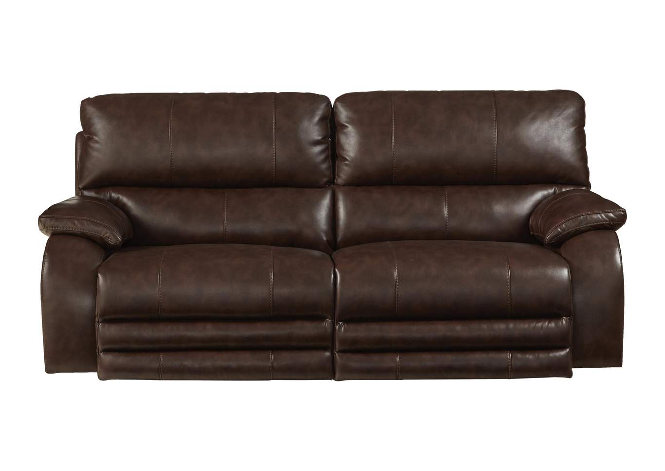 Chocolate Power Headrest Power Lay Flat Reclining Sofa,Jackson Catnapper