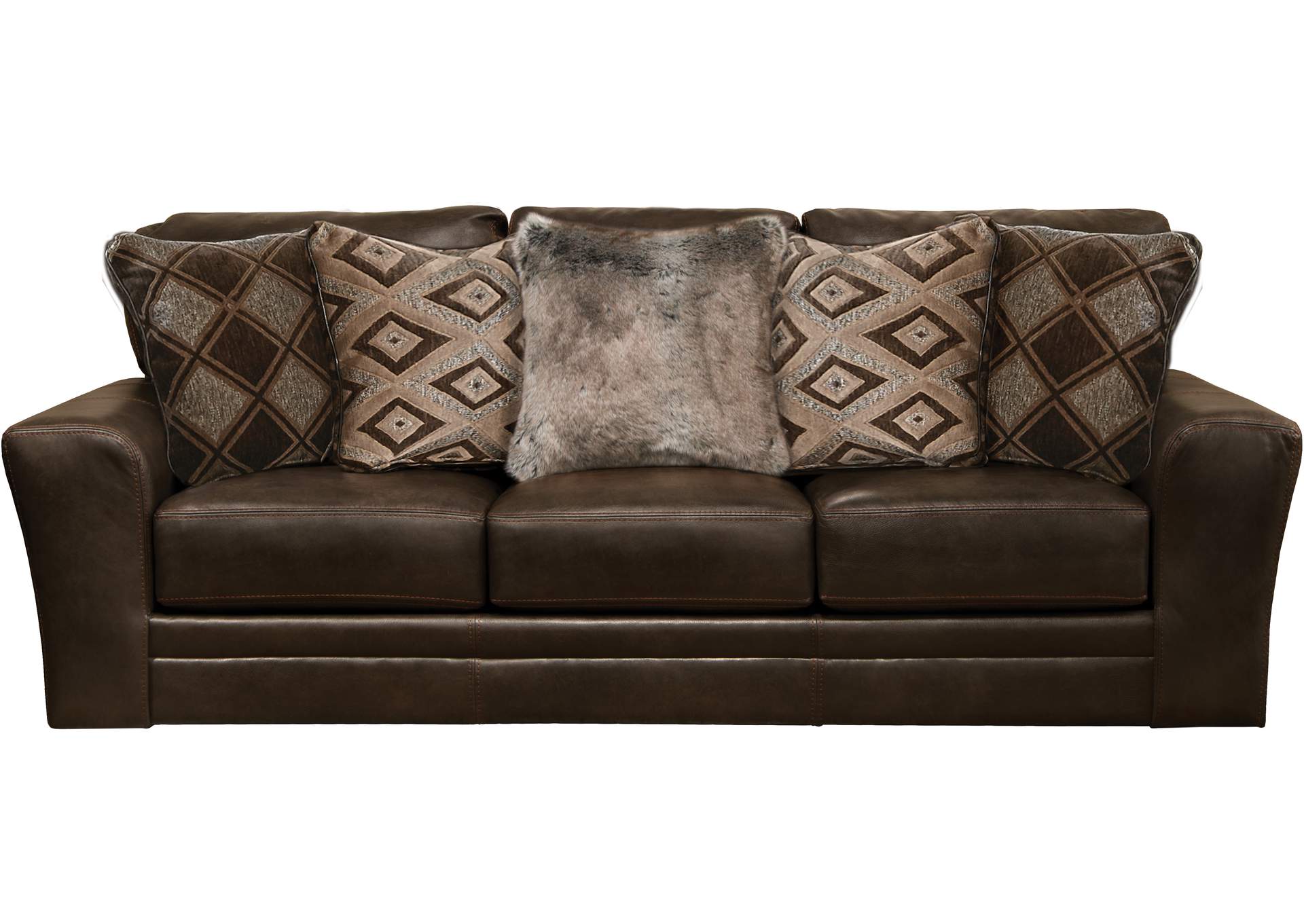 Denali Sectional Chocolate Sofa,Jackson Catnapper
