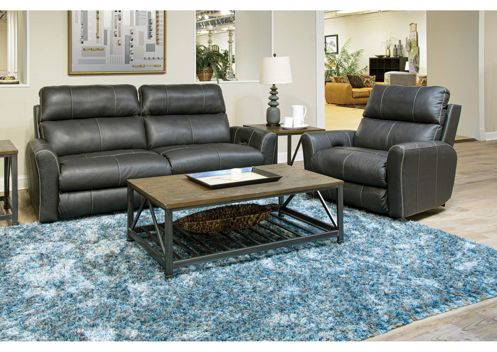 Fredda Power Headrest Power Lay Flat Reclining Sofa with Zero Gravity,Jackson Catnapper