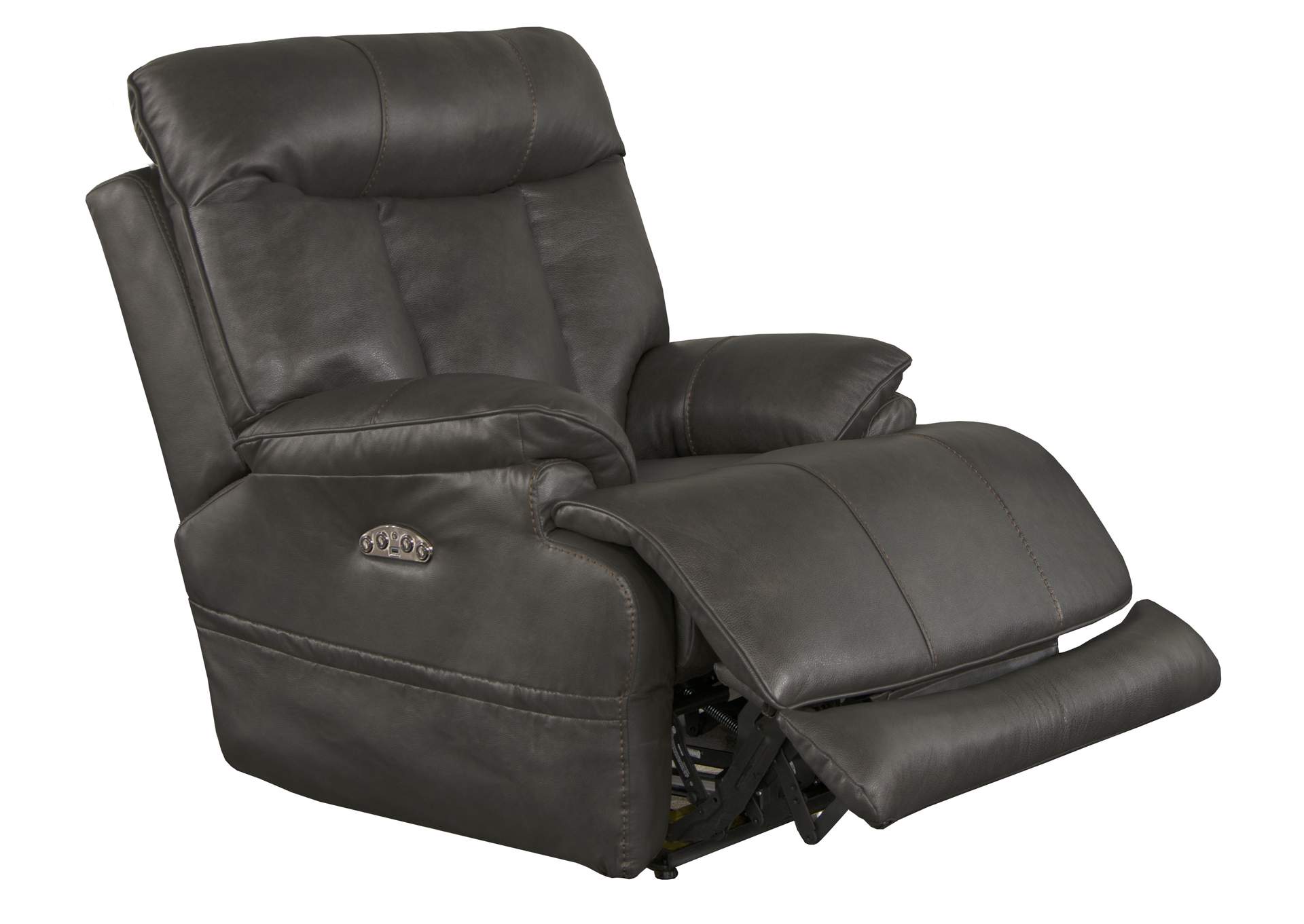 Naples Power Headrest Power Lay Flat Recliner with Extended Ottoman,Jackson Catnapper
