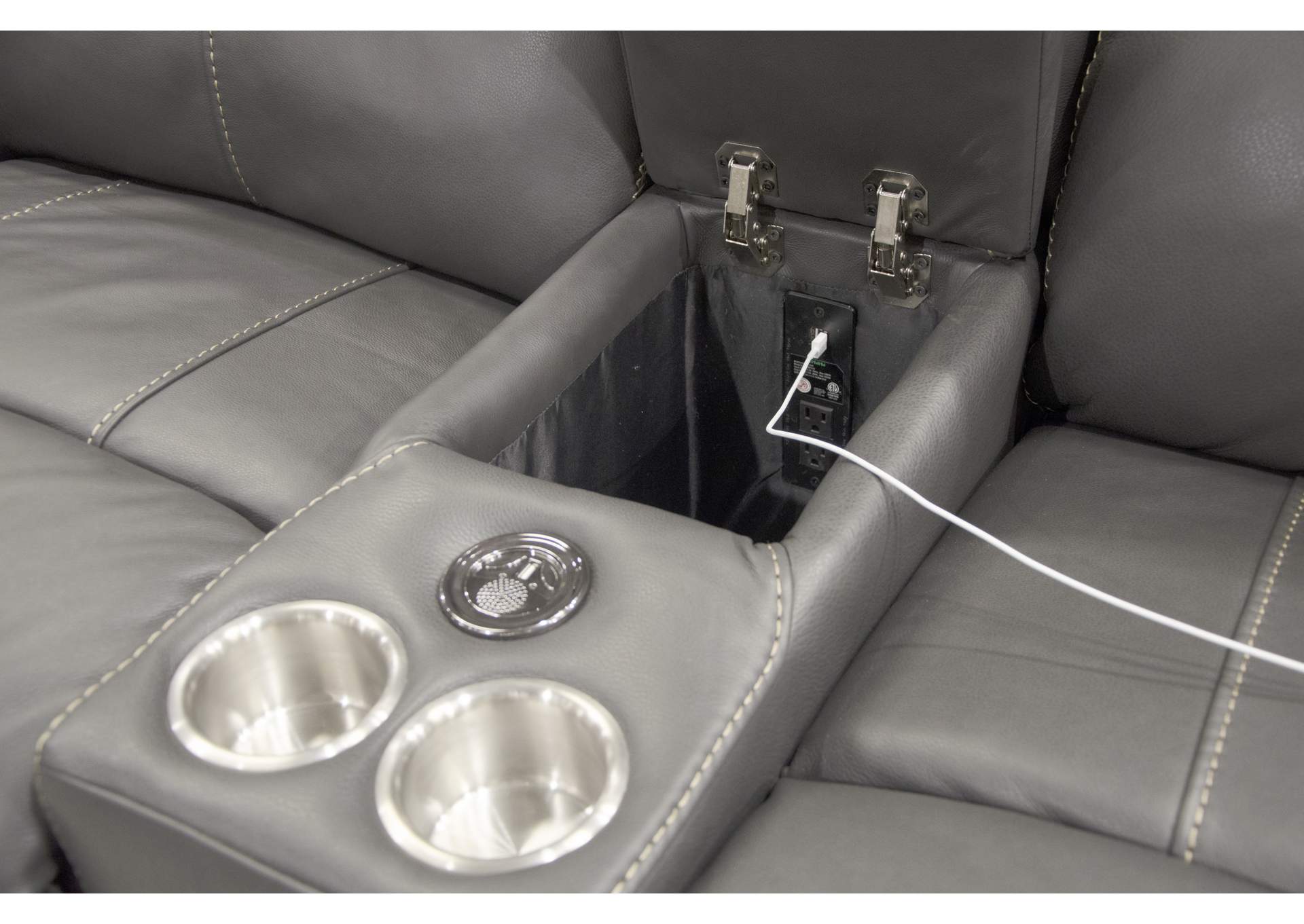 Mara Voice Power Headrest with Lumbar Power Lay Flat Recliner Con Sofa (95"),Jackson Catnapper