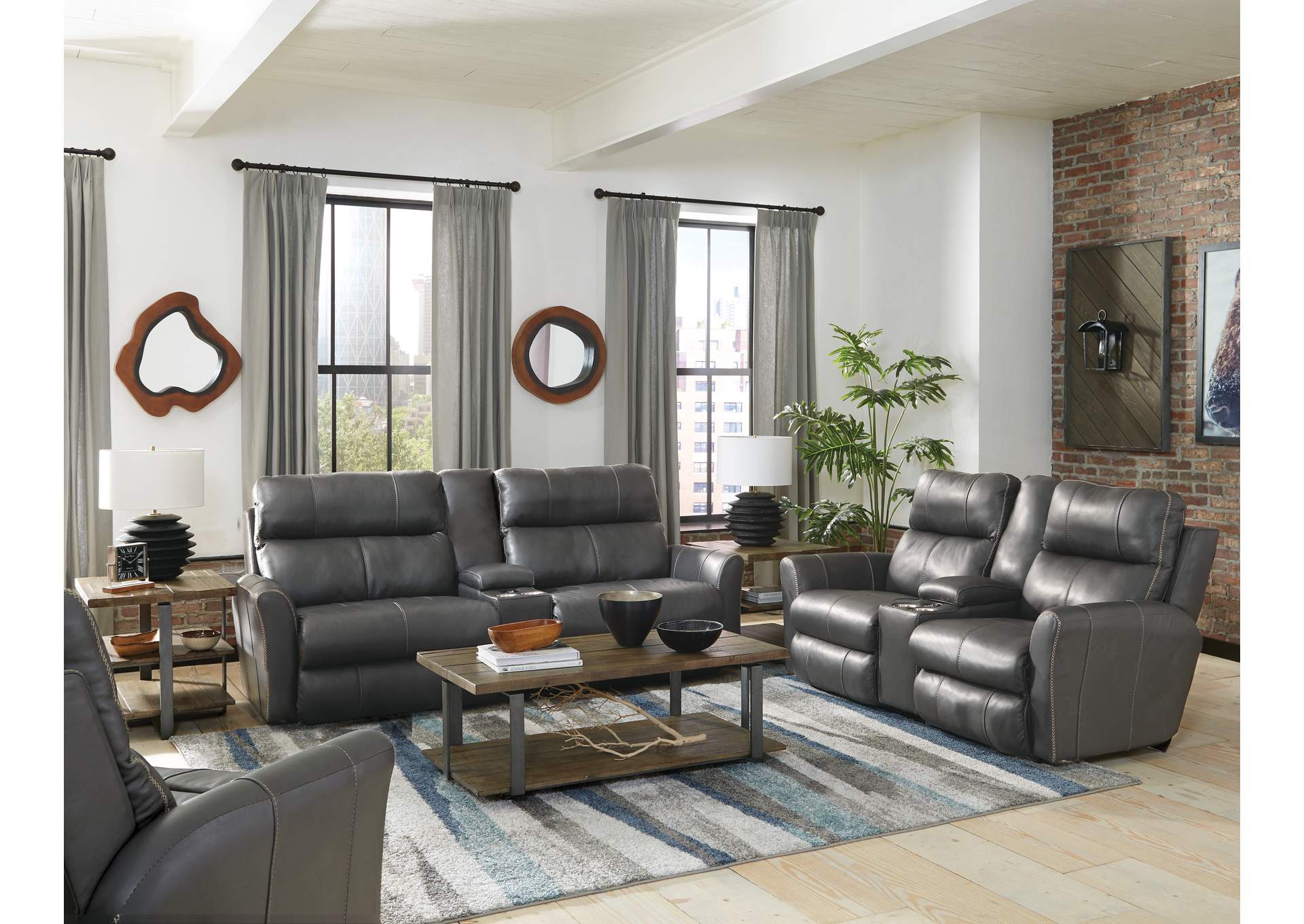 Mara Voice Power Headrest with Lumbar Power Lay Flat Recliner Con Sofa (95"),Jackson Catnapper