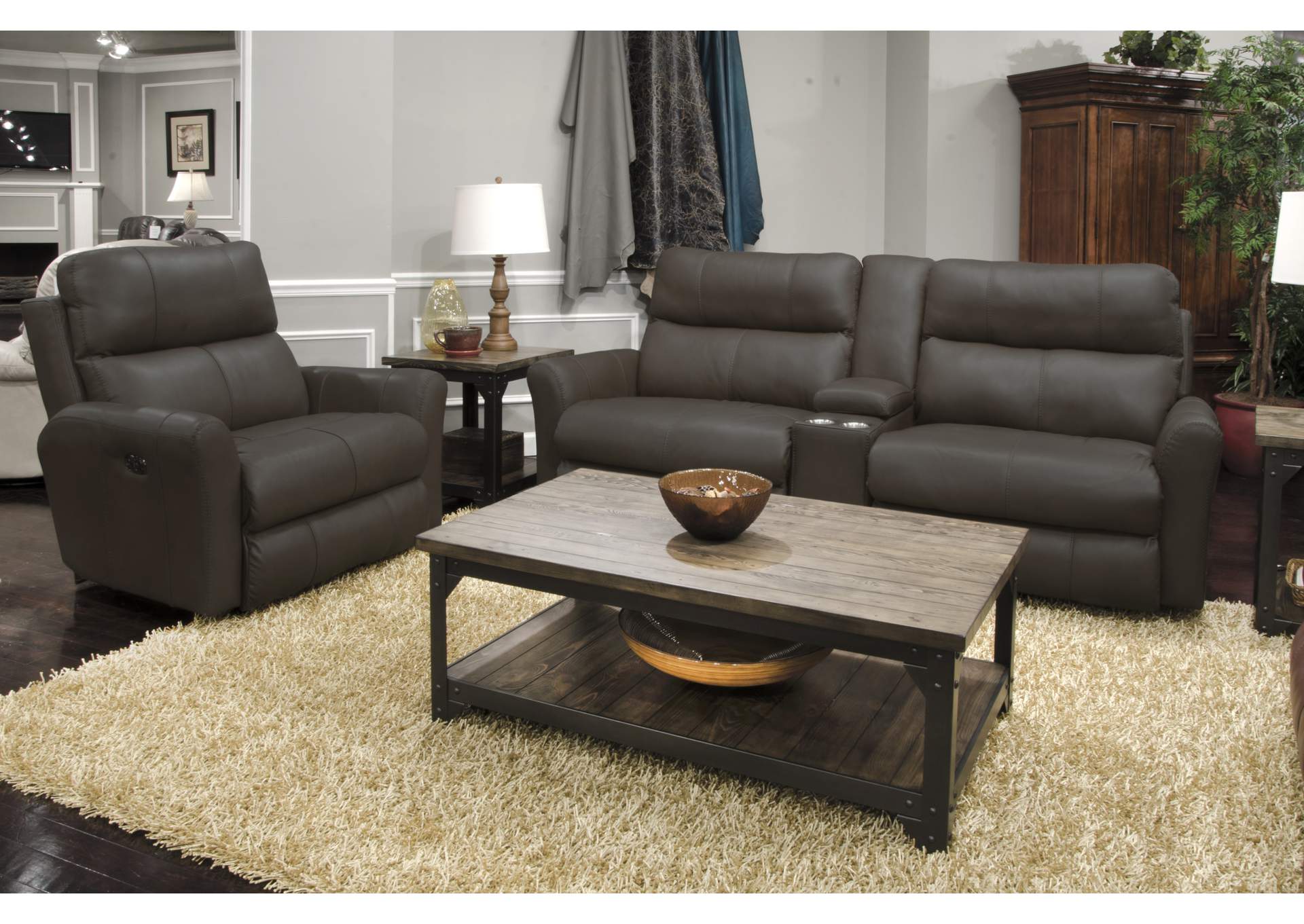 Mara Voice Power Headrest with Lumbar Power Lay Flat Recliner,Jackson Catnapper