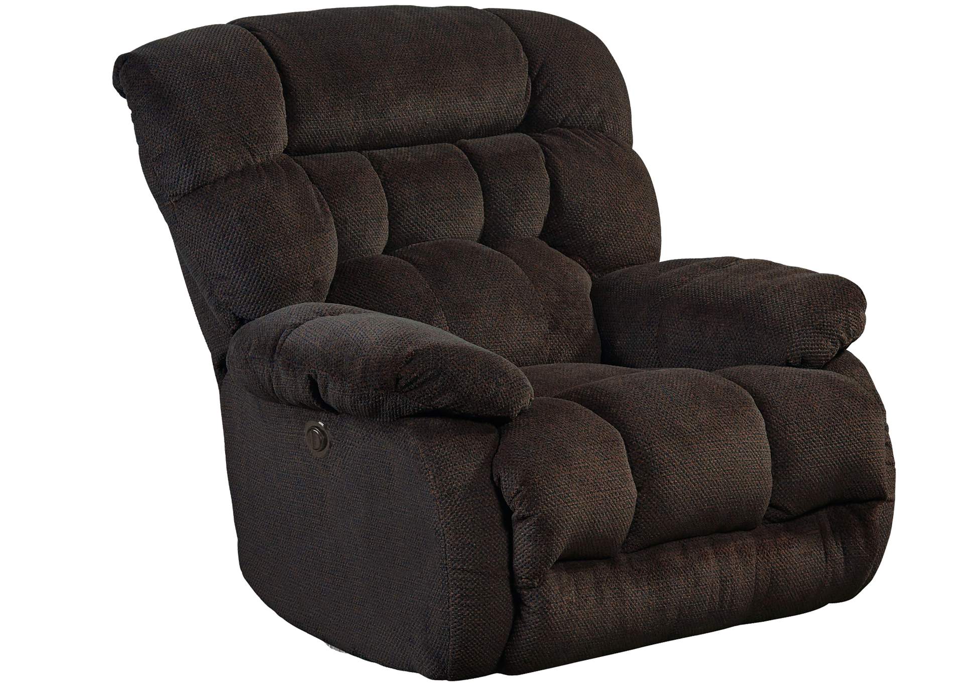 Chocolate Chaise Swivel Glider Recliner,Jackson Catnapper