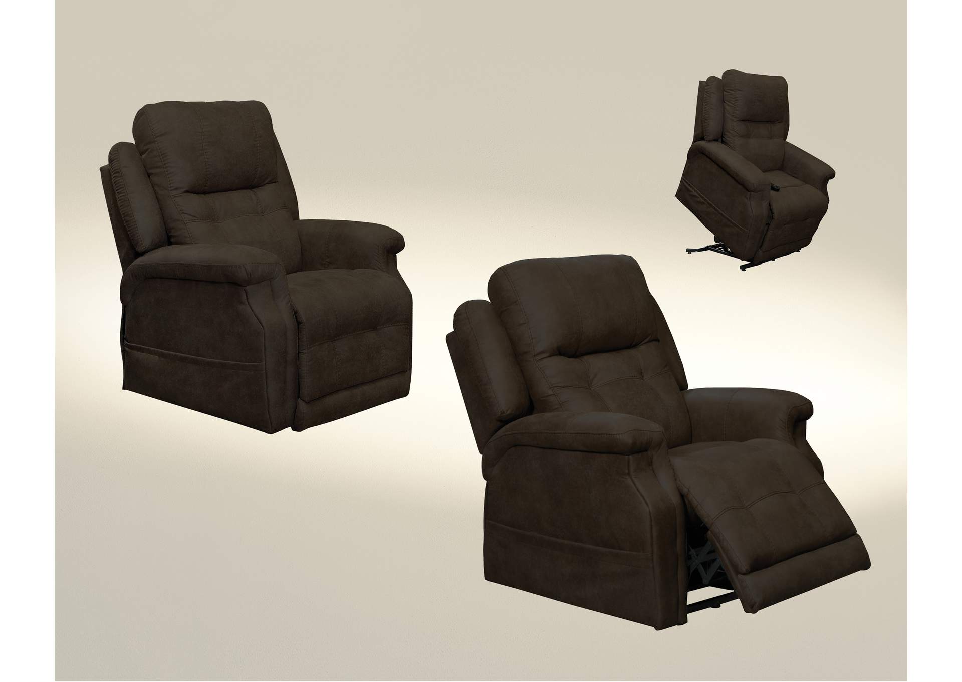 Haywood Power Headrest Power Lift Lay Flat Recliner with Heat & Massage,Jackson Catnapper