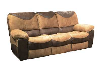 Portman Saddle & Colorado Chocolate Reclining Sofa