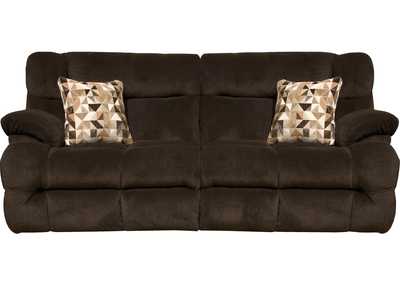 Image for Brice Chocolate Lay Flat Reclining Sofa w/Power Headrest