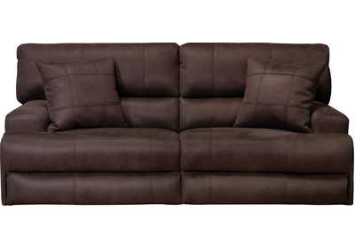 Image for Monaco Dark Chocolate Lay Flat Reclining Sofa