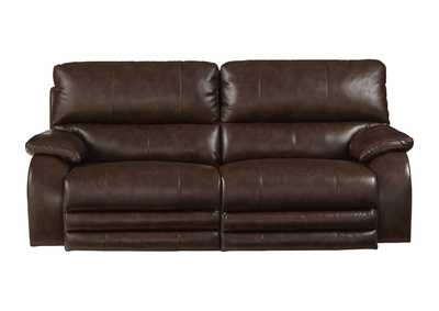 Image for Sheridan Chocolate Lay Flat Power Reclining Sofa w/Power Headrest