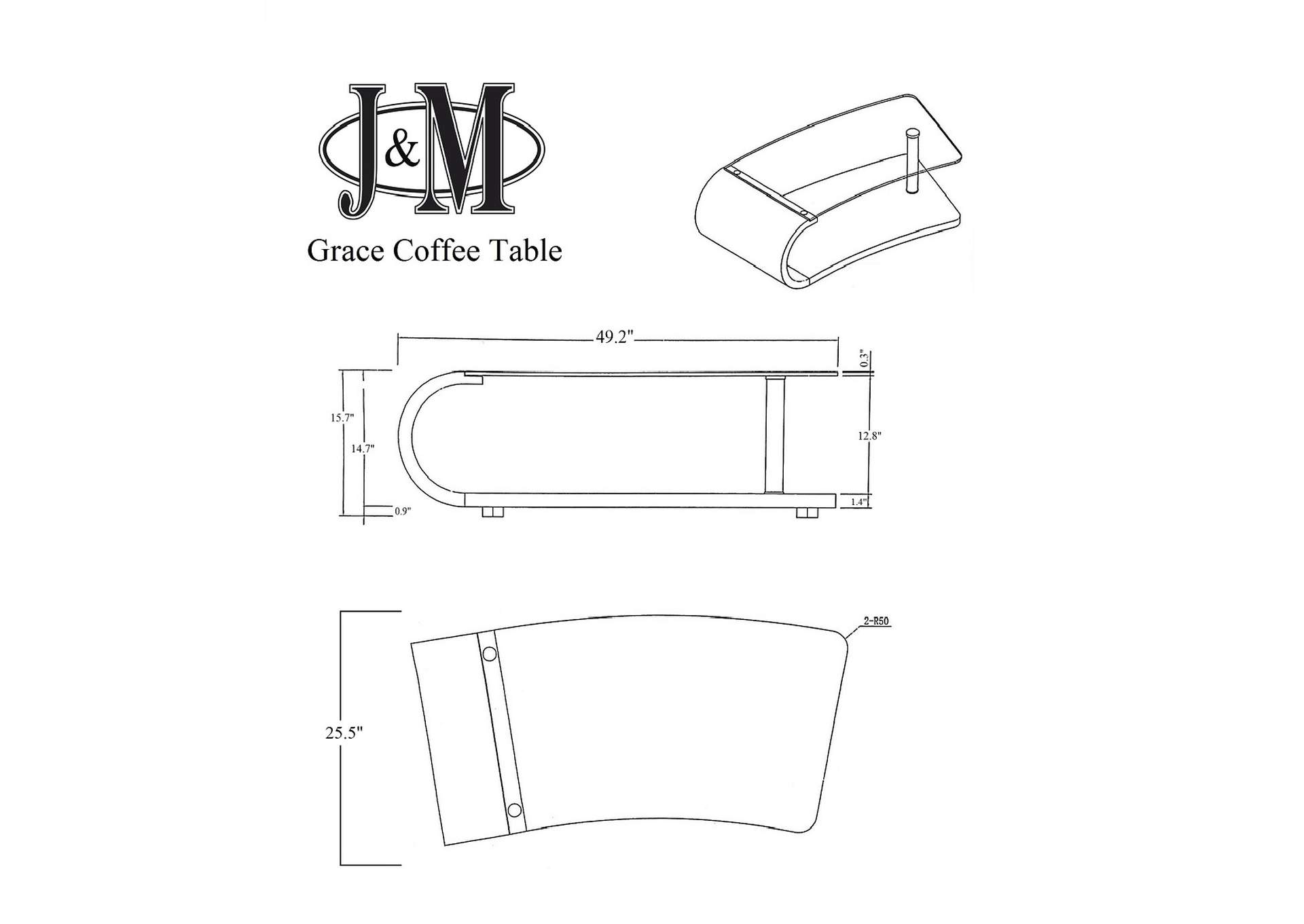 Grace Coffee Table,J&M Furniture