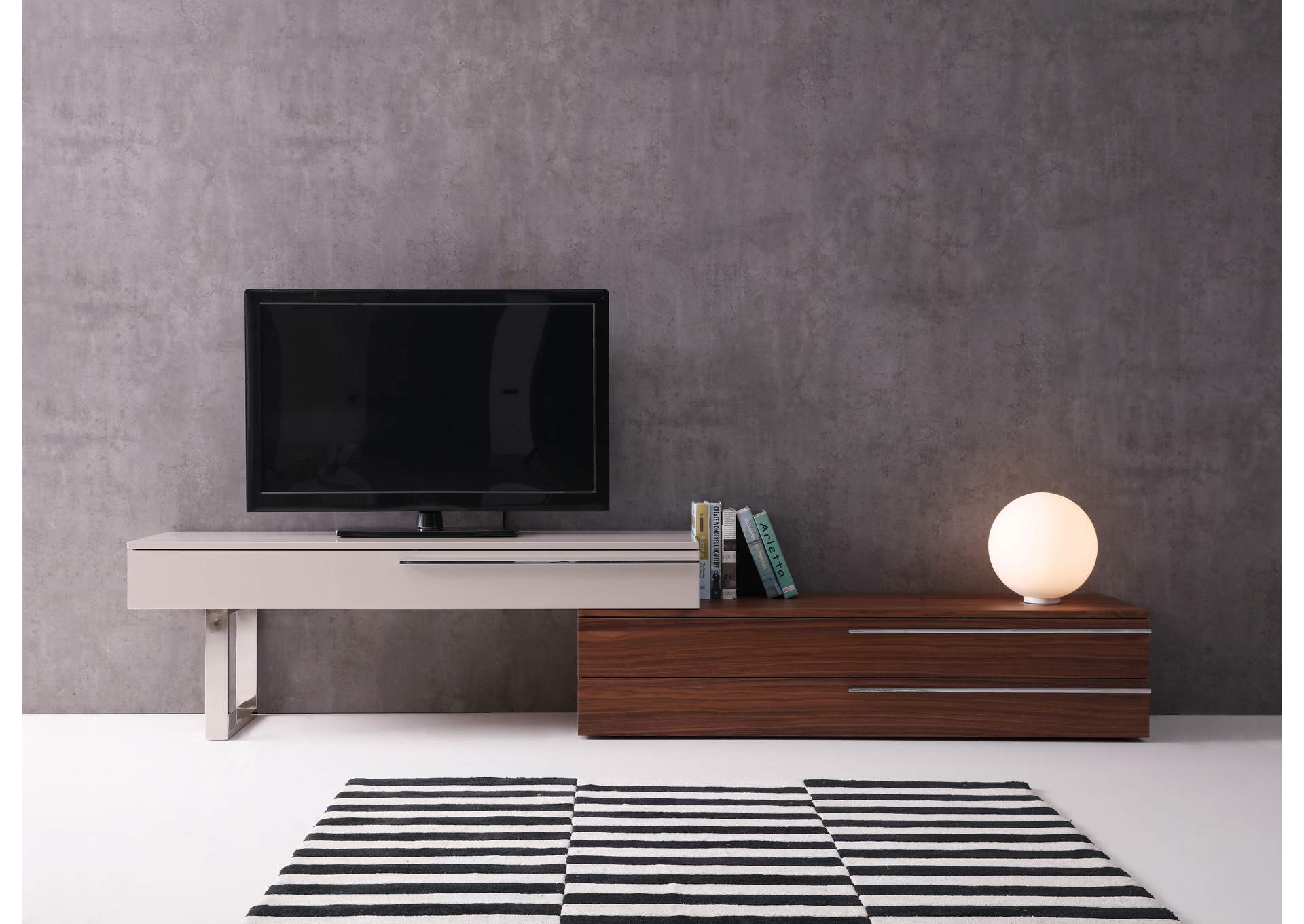 Walnut & Taupe CE Hudson TV Base,J&M Furniture