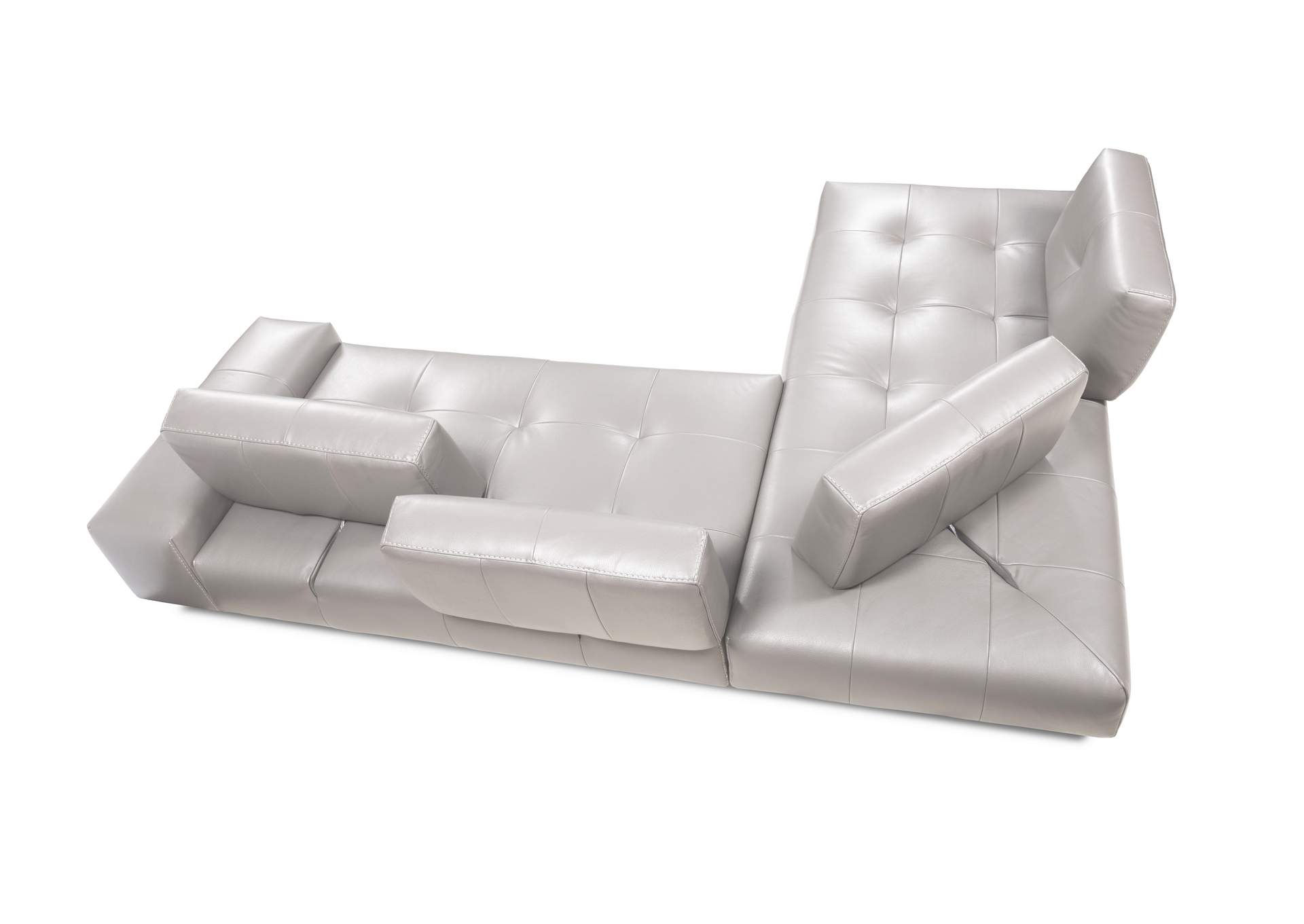 I763 Sectional LHF Chaise in Light Grey,J&M Furniture