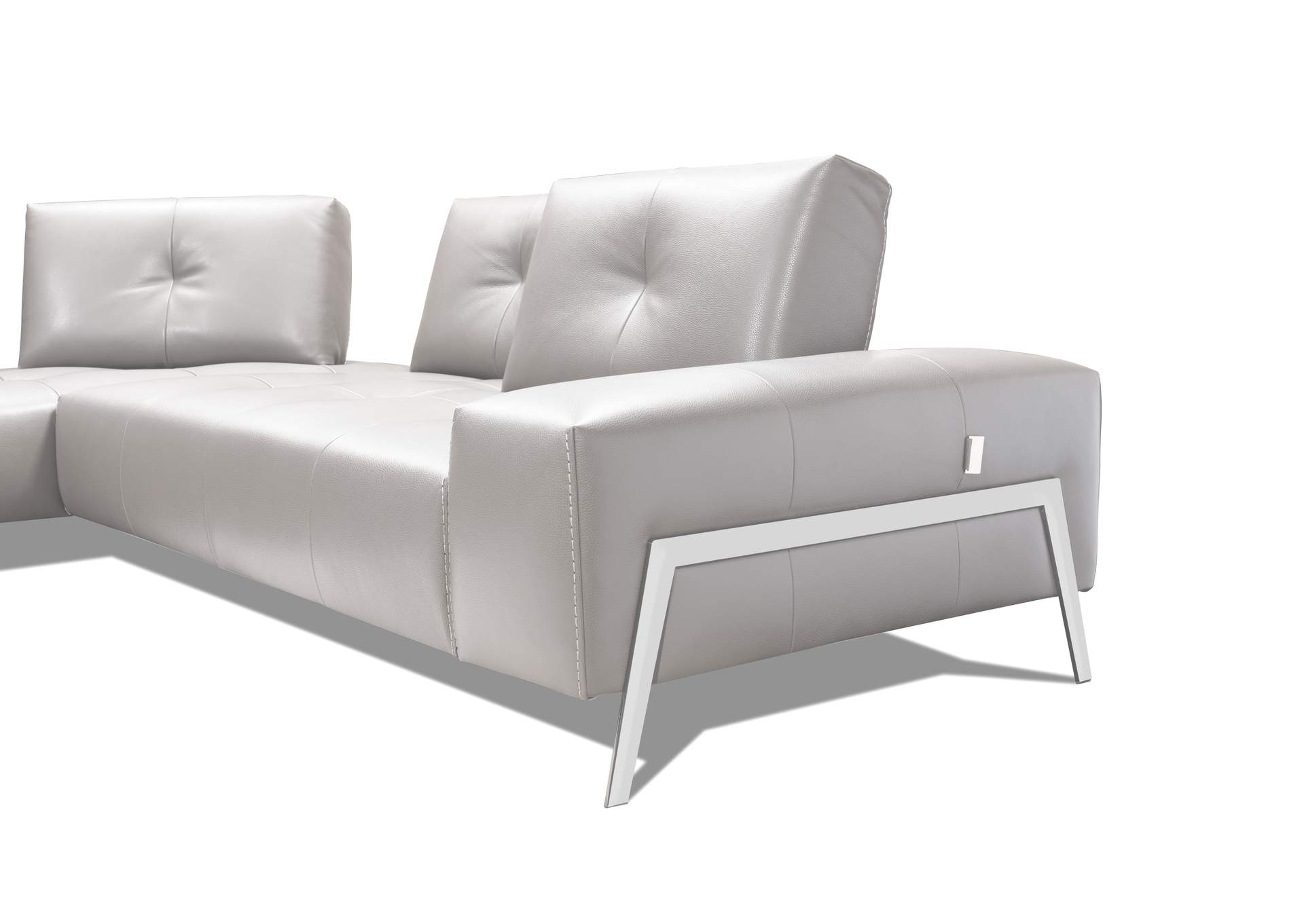 I763 Sectional RHF Chaise in Light Grey,J&M Furniture