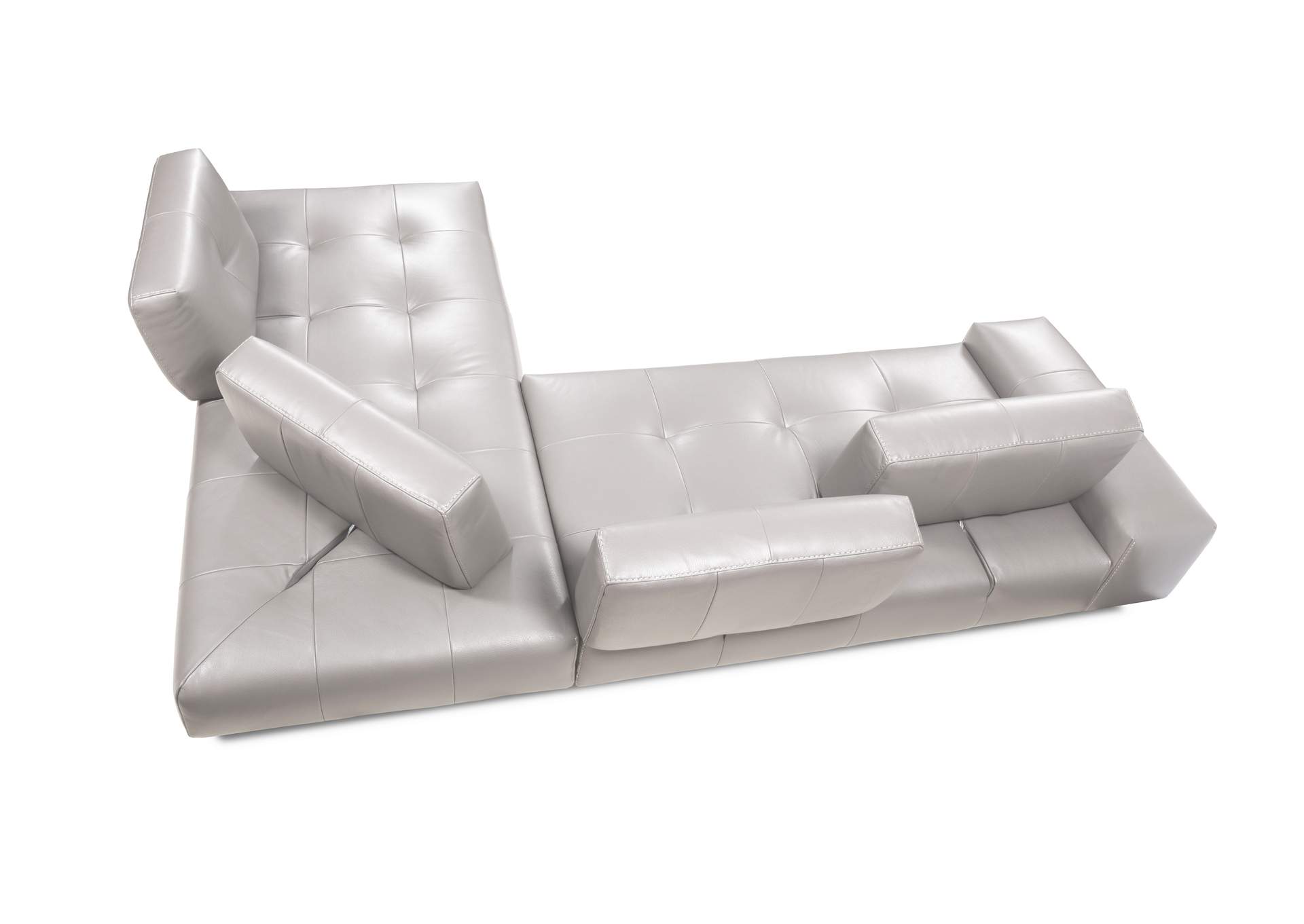 I763 Sectional RHF Chaise in Light Grey,J&M Furniture