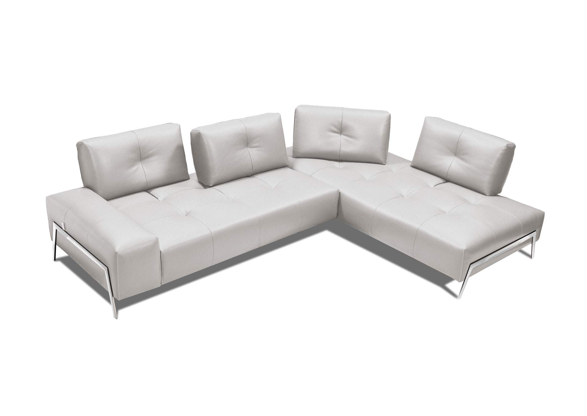 I763 Sectional RHF Chaise in Light Grey,J&M Furniture