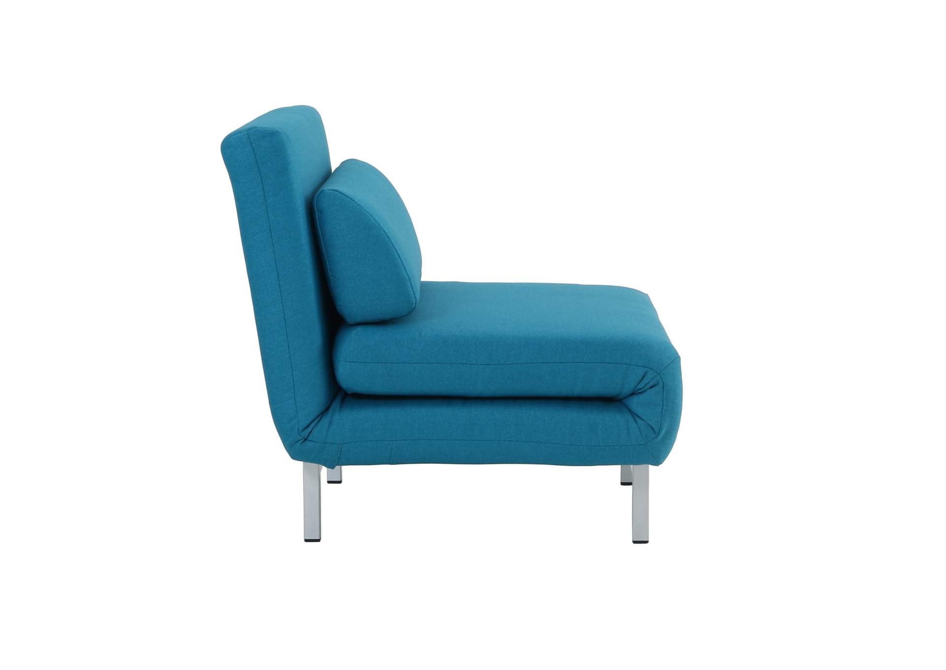 Premium Chair Bed LK06-1 in Teal Fabric,J&M Furniture