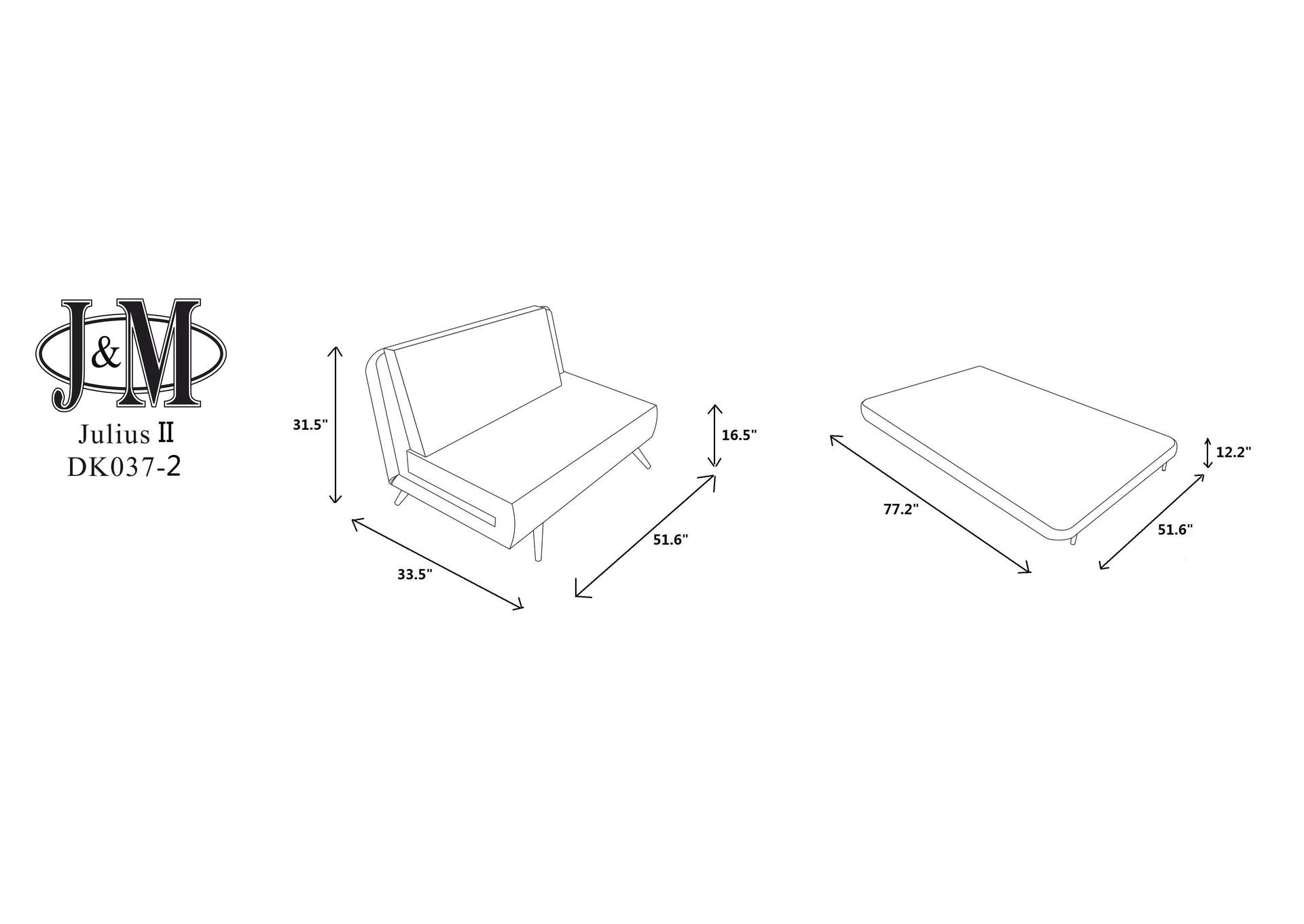 Julius Double Sofa Bed,J&M Furniture