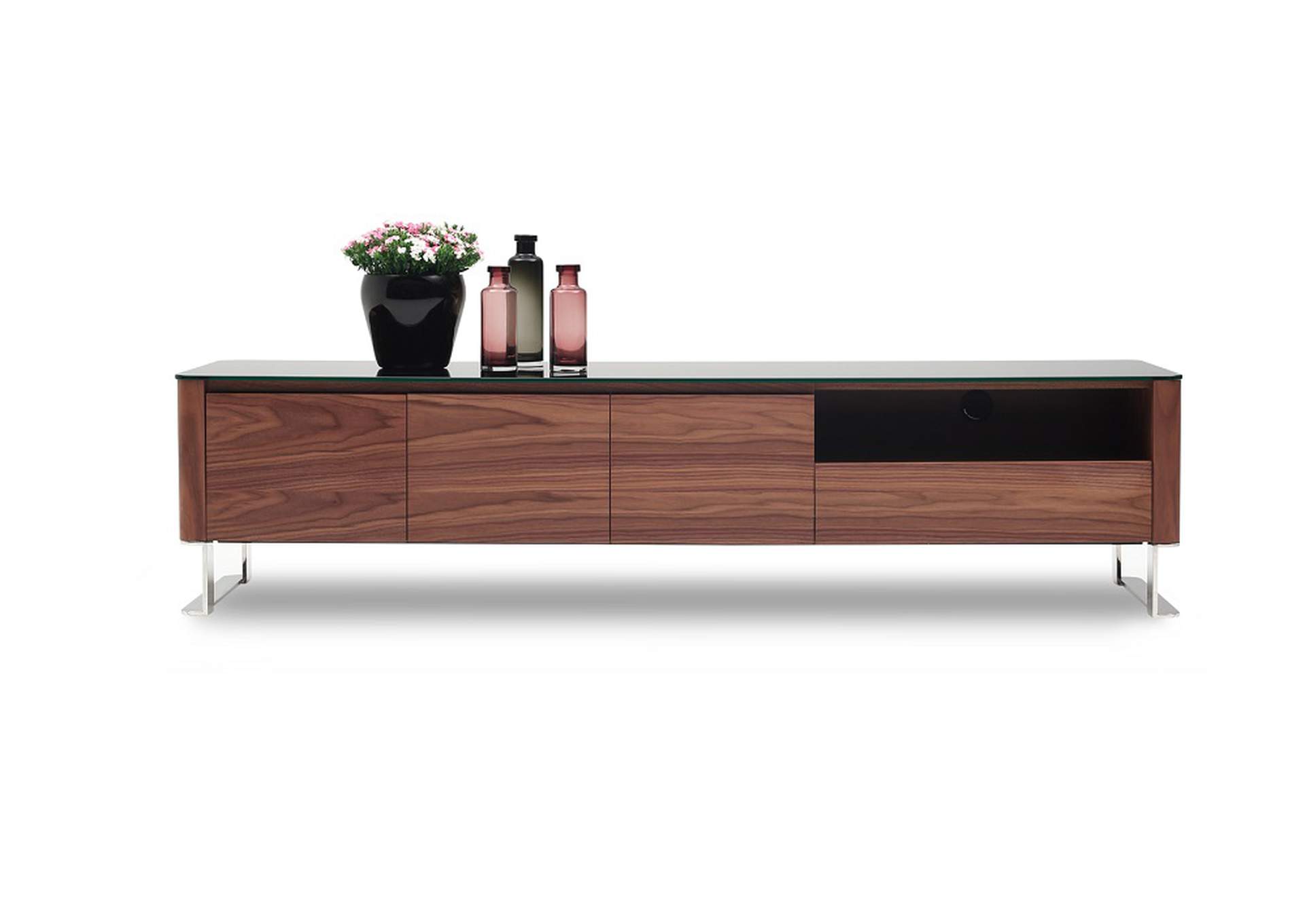 Walnut Julian Modern Tv Base,J&M Furniture