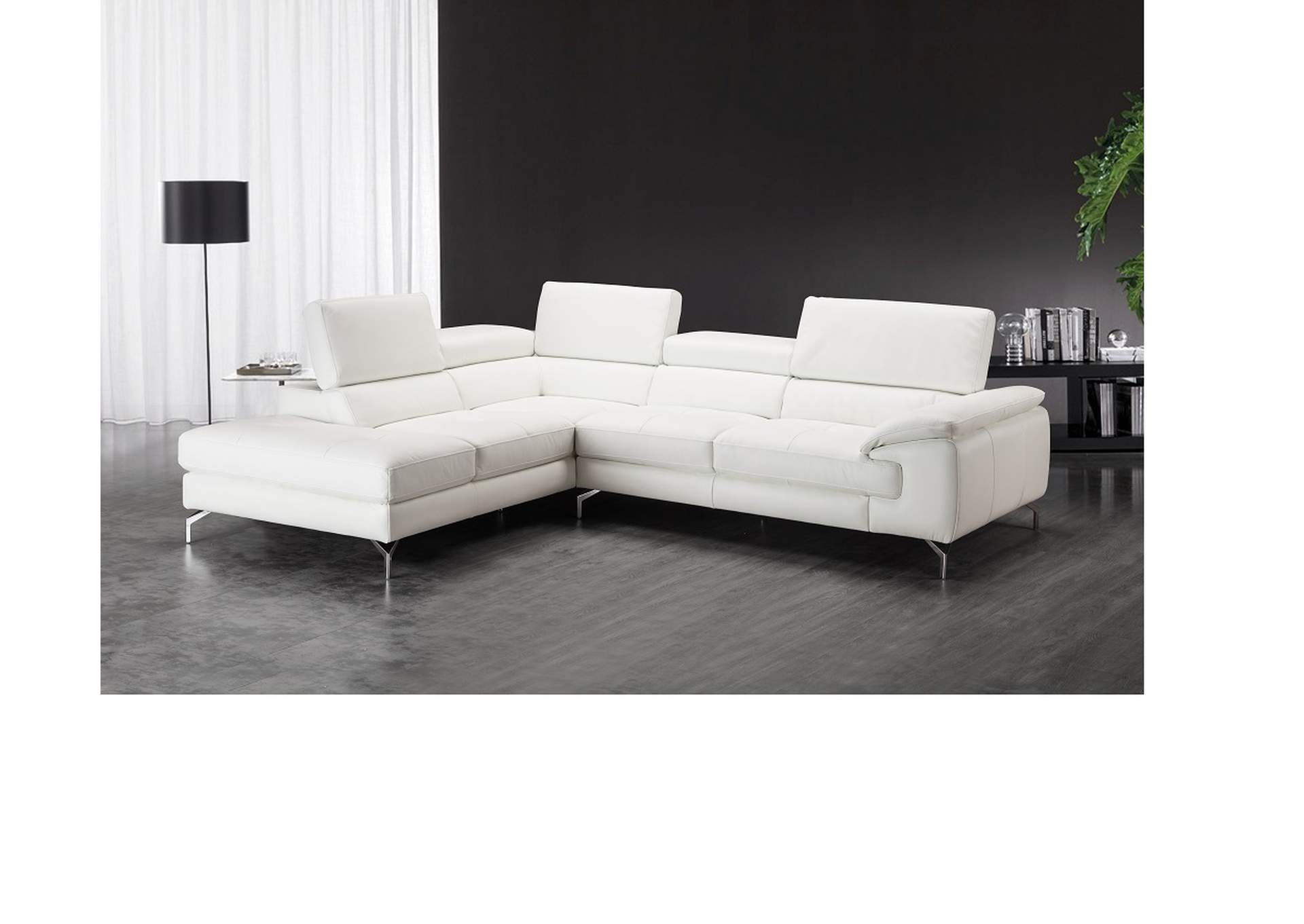 Nila Premium Leather Sectional In Left Facing Chaise,J&M Furniture