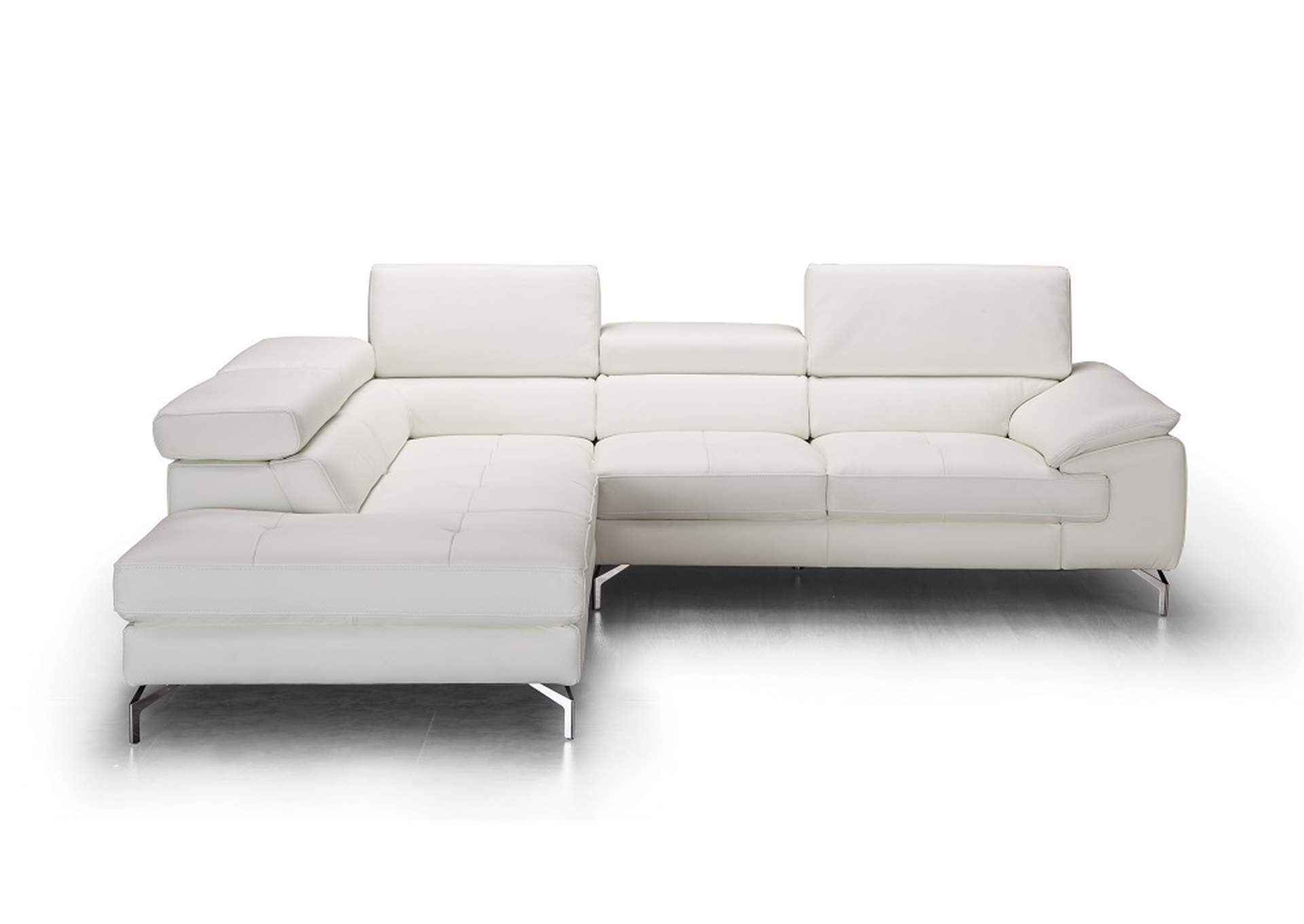 Nila Premium Leather Sectional In Left Facing Chaise,J&M Furniture