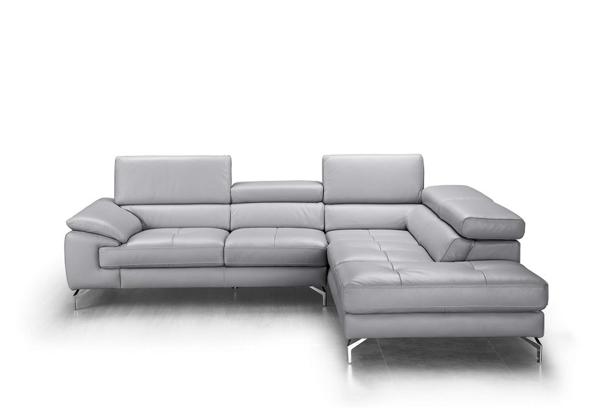 Olivia Premium Leather Sectional In Right Facing Chaise,J&M Furniture