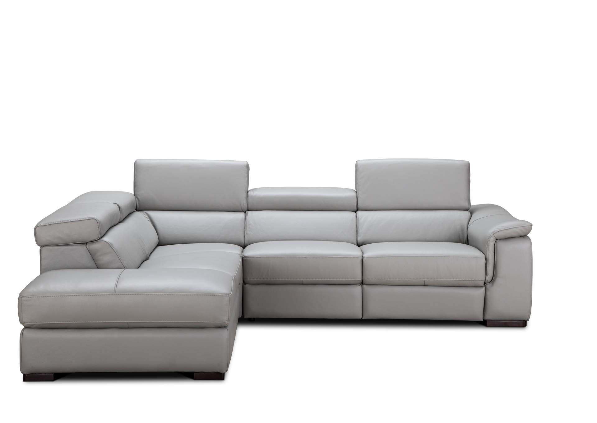 Perla Premium Leather Sectional in Left Hand Facing Chaise,J&M Furniture